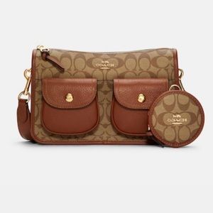 Pennie Crossbody With Coin Case In Signature Canvas